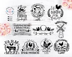 Download Farm House Cut Files Bundle So Fontsy