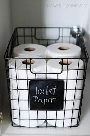 Chic Wire Storage Basket With Chalkboard Label Bathroom Organization Dorm Bathroom Toilet