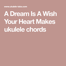 A Dream Is A Wish Your Heart Makes Chords Uke A Dream Is A Wish Your Heart Makes Ukulele Chords Uke Tabs Uke Songs Ukulele Chords