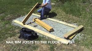 Then, one spring day, we found a great deal on 12 x 12 pavers and we realised this would be the perfect foundation for a shed. How To Build A Lean To Shed Part 1 Gravel Foundation And Floor Framing Youtube