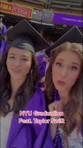 Glad to be an NYU graduate with @Taylor Swift!💜 #nyu #newyork  #newyorkuniversity #taylorswift #graduation #alyssajaffe #alyssavjaffe