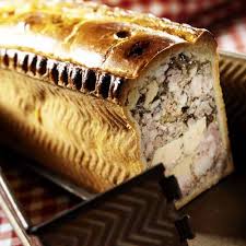 Pate En Croute A Savory First Course Of Coarsely Chopped Chicken Game Or Liver Cooked With Herbs And Doused With Spirits Food Wine Recipes French Cuisine