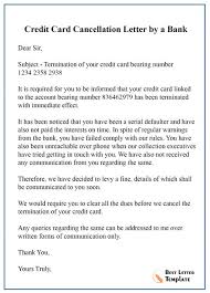 5 Sample Cancellation Letter Template For Credit Card Services Best Letter Template Credit Card Services Lettering Letter Templates
