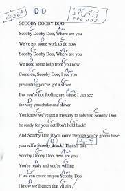 Scooby Doo Where Are You Tv Theme Guitar Chord Chart Capo 2nd Ukulele Songs Ukulele Chords Songs Guitar Chords For Songs