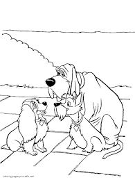 Belle et le clochard dessin. Lady Trusty And Jock Coloring Page Coloring Pages Printable Com