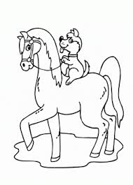 Dog And Horse Coloring Page For Kids Animal Coloring Pages Printables Free Puppy Coloring Pages Animal Coloring Pages Horse Coloring Pages