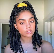 Wrap a scarf around your head in between the front and back section and tie it in a bow (or any. Box Braids Guide How Many Packs Of Hair For Box Braids