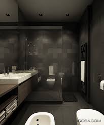 Not sure if the black shower tile would be hard to keep clean. Luxury Bathroom Decorating Ideas With Beautiful A Backsplash Design Looks So Attractive Roohome
