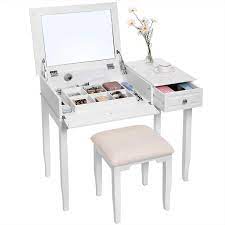coiffeuse table maquillage miroir retractable cielterre commerce table maquillage idee deco chambre fillette miroir coiffeuse