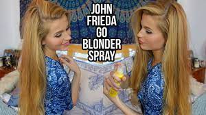 I dyed my highlighted blonde hair with an ash brown, which is similar to my natural colour. John Frieda Go Blonder Lighting Spray On Brown Hair Review Ellesse Youtube