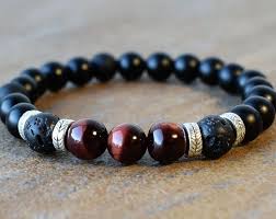 Black And Gold Bracelet For Men Men S Beaded Bracelets Men S Bracelet Men S Energy Bracelet Black Onyx Bracelets Lava Bracele Mens Beaded Bracelets Bracelets For Men Mens Bracelet Fashion