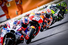 Following The Leader Riders Line Up To Take A Corner At The Catalangp Motogp Dp9 Dp26 Cc35 Motorcycle Motor Motogp Rider Follow The Leader