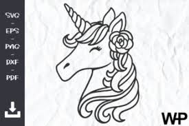 Download Unicorn Clipart Unicorn Flowers Svg Graphic By Wanchana365 Creative Fabrica