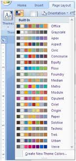 Create a page layout design like the one above from scratch. Themes In Word 2007 Dotnetcurry