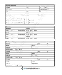 free 9 sample blank job application forms in pdf ms word excel