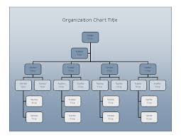Download Company Organizational Chart Blue Gradient Design