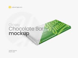Glossy Chocolate Bar Mockup Halfside View Mockup Free Psd Mockup Psd Free Psd
