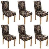 Adjustable back tie provides a custom like fit. Kitchen Chair Covers Set Of 6 Wayfair