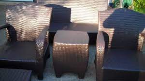 Can you paint plastic rattan furniture. Painting Outdoor Furniture Youtube