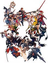 character jobs from final fantasy xiv stormblood ファイナルファンタジーのアート イラスト 集合絵