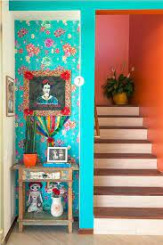 Chez Michelle Joyful And Colorful Design Of Contemporary Interior With Awesome View Colorful Interior Design Mexican Home Decor Colorful Interiors