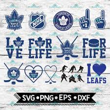 While the maple leafs had working agreements with numerous major league baseball clubs after the introduction of farm systems in the 1930s, they achieved great success as an unaffiliated club during the 1950s, when they were the strongest team on the field. Toronto Maple Leafs Svg Toronto Maple Leafs Logo Nhl Svg Bunlde Svglandstore