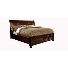 This frame is crafted from acacia wood pieces, and boasts a distressed rustic latte finish. Platform Wood California King Beds Bedroom Furniture The Home Depot