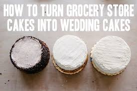 How To A Trio Of Grocery Store Wedding Cakes A Practical Wedding Diy Wedding Food Cheap Wedding Cakes Wedding Cakes