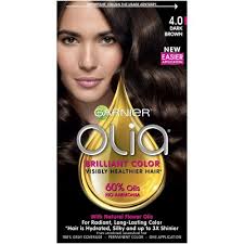 The other way around, almond hair with brown lowlights, is just as unique and alluring. Garnier Olia Brilliant Color 6 Fl Oz 4 0 Dark Brown Target