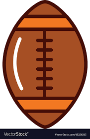 Vector silhouettes of a rugby balls. Cartoon On Net Cartoon Football