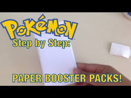 Looking for a good deal on paper pokemon? Step By Step How To Make A Paper Pokemon Booster Pack Youtube