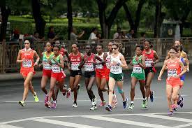 The standard distance for the marathon race was determined by the international amateur athletic federation (iaaf) in 1921 (rule 240 of their competition rules), at a distance of 26 miles 385 yards, or 42.195 kilometers. Marathon