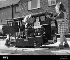 Barry Clegg aged 3 of Blackpool, is the envy of the neighbourhood. His  father Tom, a bus driver, has built him a double decker bus which he can  pedal, it took him