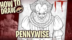 Pennywise coloring pages pennywise the clown by seal of metatron on deviantart. How To Draw Pennywise The Clown It 2017 Movie Narrated Easy Step By Step Tutorial Youtube