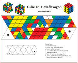 How to colour the tetrahedra in a chain of 24 to produce a. Hexaflexagons In The Summertime Playful Bookbinding And Paper Works