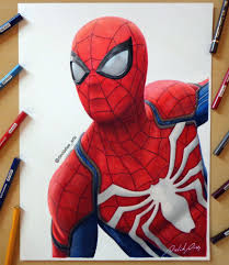 Drawing Of Spider Man Buy Prints Of It Here Https Www Etsy Com Shop Daviddiasart Time Lapse Video Https Www Spiderman Drawing Spiderman Art Spiderman