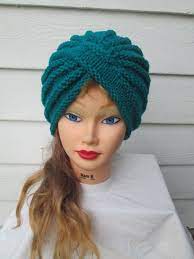 Lulu pink knit turban ❤ liked on polyvore (see more pink turbans). Knit Turban Turquoiseturban Hat Hand Knitted By Ritaknitsall Crochet Turban Knitting Knit Turban