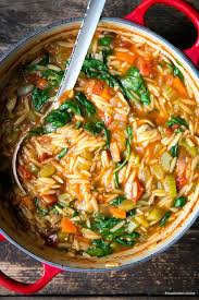 Orzo Eintopf Reisnudel Eintopf Mit Spinat Madame Cuisine Rezept Rezepte Gesunde Rezepte Essensrezepte