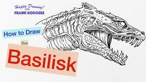How To Draw The Basilisk. Movie Monsters #5 Live Illustration With Frank  Rodgers - Youtube