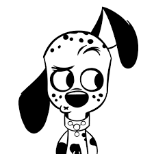 How to draw Dawkins Dalmatian - Sketchok easy drawing guides