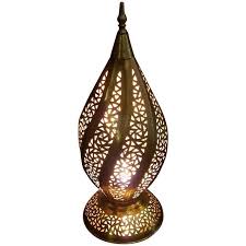Moroccan Copper Table Lamp Or Lantern Twist Design Lampshades Copper Table Lamp Moroccan Lamp Copper Table