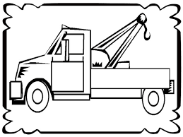 Children's coloring pages online allow your child to. Tow Truck Coloring Pages