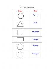 #shapes #preschool #math #prek #kindergarten. English Worksheets Learning Shapes