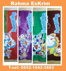  Plastik Kemasan Es Krim Doraemon 4 Varian Rasa Es Krim Doraemon Kemasan