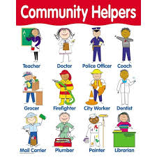 Community Helpers Poster English Wooks Community Helpers