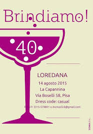 Inviti Di Compleanno Donne 40 Anni Inviti Di Compleanno Inviti Per Festa 40 Anni