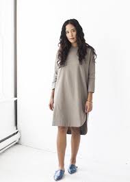 Black Crane New Painter Dress In Mud On Garmentory Dresses Black Crane Knee Length Dress