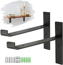 You will not see any hardware and they're very easy to install too. Amazon Com King Do Way Shelf Brackets Heavy Duty Floating Shelf Brackets 8 Inch Solid L Bracket For Wall Shelves Diy Open Shelving Storage Decorative Includes Hardware 2pack Home Improvement