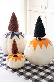 On your already painted pumpkin, use a pencil to trace the word you want to design on your pumpkin. 15 Creative Pumpkin Decorating Ideas Modern Glam Diy