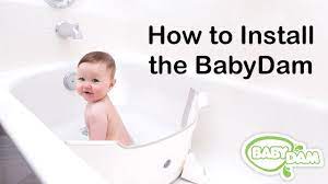 Turn any standard tub, with a smooth bottom surface into a baby bath. Baby Dam Bath Tub Barrier Grey Kj Essentials For Baby